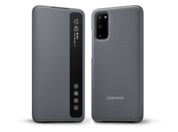 Samsung Galaxy S20 Smart Clear View Cover/case -Grey