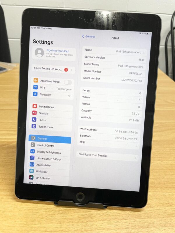 Apple iPad 6 6th Gen A1893 / 32GB / WIFI / 9.7" / A Grade LIMITED OFFER