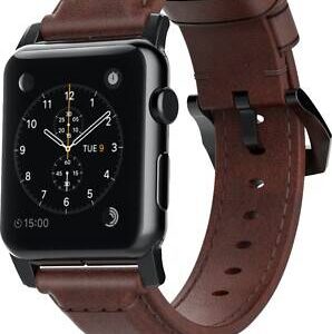 Apple Watch Series 8 GPS 41mm – Midnight with Brown Leather Band (A Grade)