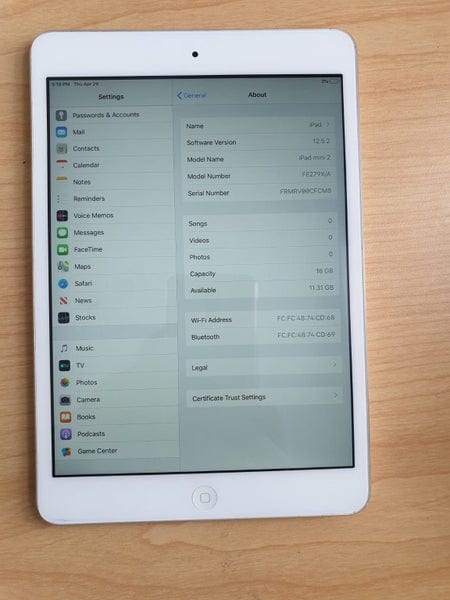 iPad mini 2 16GB A1489 iOS 12.4 WIFI ONLY Excellent Condition !! CLEARANCE SALE