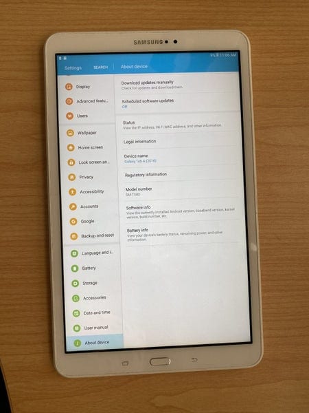 0b167139-de2b-430d-89a3-d70a2d1a6f8a-2.jpg Samsung Galaxy Tablet Tab A (2016) SM-T580 16GB 10.1" Display Unlocked on sale