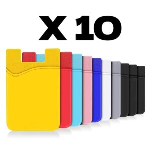 1114276f-1742-4404-8028-eaca42767518-1.jpg Silicon Wallet x 10pcs Credit Card Cash Stick Adhesive Holder for iPhone Samsung