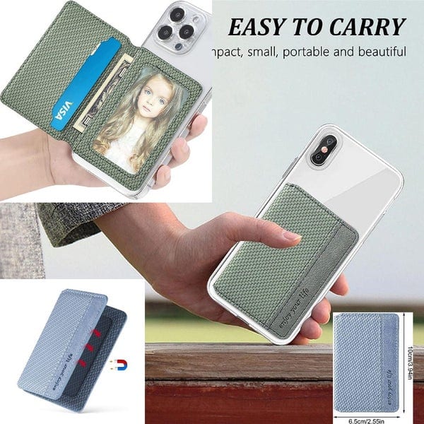 193650a7-27cc-43b8-85d7-c7abb2bb87bd-2.jpg Stick On Phone Card Holder - Mobile Phone Wallet Waterproof Built-in Magnetic