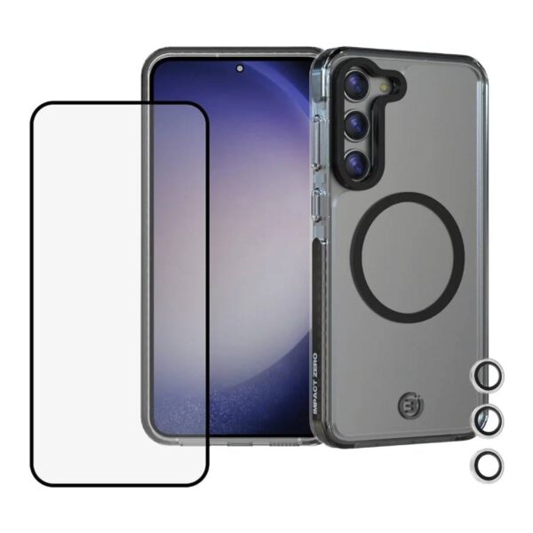 2174c80b-d894-429a-9d45-ace57935779b-1.jpg Samsung Galaxy S24 Clear MagSafe Case + Screen & Lens Protector–3sixT Protection