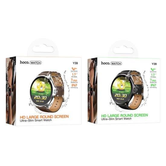 Hoco Y39 Smart Watch Black- Brand New With Calling Feature & Health tracking