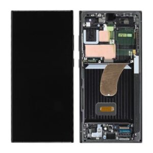 Original Samsung Galaxy S23 Ultra AMOLED LCD Touch Screen with Frame – Black