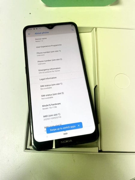 Nokia 7.2 Dual SIM 128GB Mobile Unlocked Phone - Charcoal like new + AFTERPAY