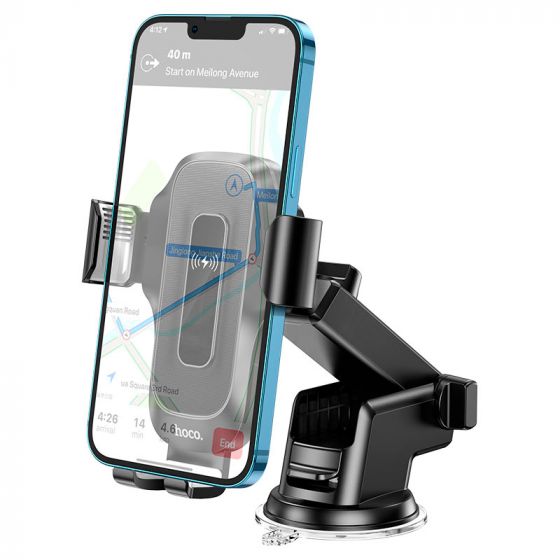84127-2.jpg HOCO HW3 Wise Magnetic Wireless Car Charger Fast Charging