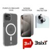 84c9f291-6c5e-4f88-bb1f-62ff317d521b-1.jpg iPhone15 Clear MagSafe Case,Screen & Lens Protector- 3sixT Protection Bundle