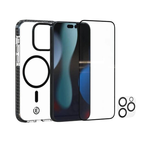 iPhone16 Pro Max Clear MagSafeCase + Screen & Lens Protector-3sixT Protection