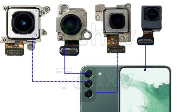 Original Samsung Galaxy S22 5G (SM-S901E) Front & Rear Camera Set