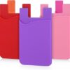 Silicon Wallet x 10pcs Credit Card Cash Stick Adhesive Holder for iPhone Samsung