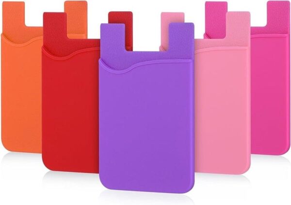 Silicon Wallet x 10pcs Credit Card Cash Stick Adhesive Holder for iPhone Samsung