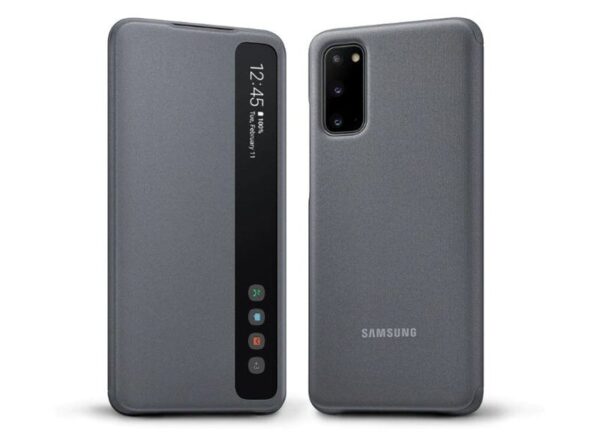 Samsung Galaxy S20 Smart Clear View Cover / case Grey