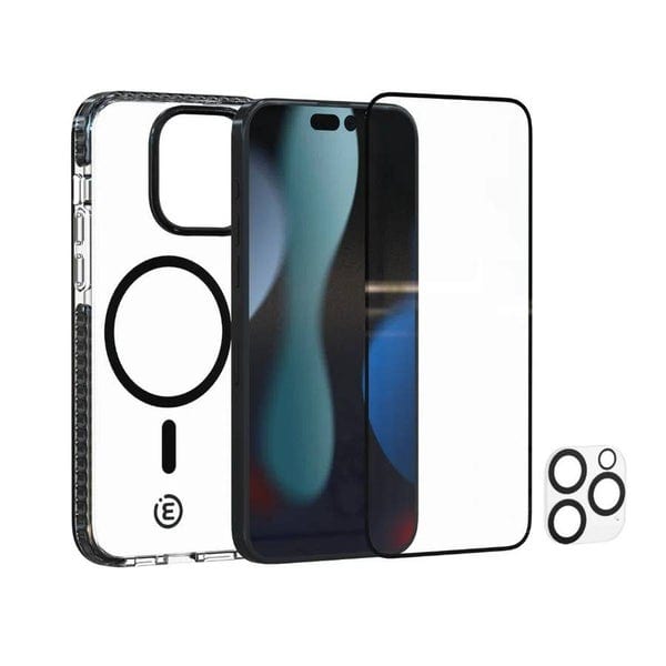 iPhone16 Pro Max Clear MagSafeCase + Screen & Lens Protector-3sixT Protection