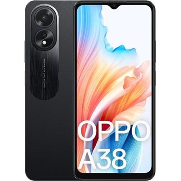 OPPO A38 4G 128GB Smartphone - Glowing BLACK With 2 year Warranty