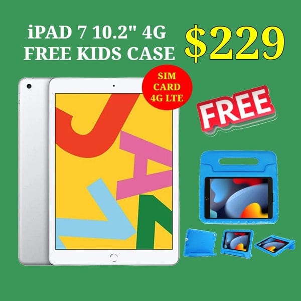 fd91b4d0-2dce-4cff-9bd1-909b67f8445d-1.jpg Apple iPad 7th Gen 32GB Wi-Fi Silver Good Condition 10.2-Inch Tablet