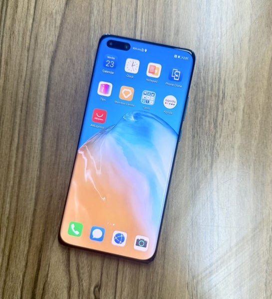 Huawei P40 Pro 5G 8GB + 256GB Dual sim Unlocked Phone Like New Silver Frost