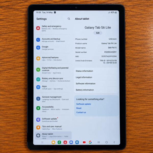 23e75a3c-eacd-4393-afc6-dead561395a3.jpg Samsung Galaxy Tab S6 Lite 10.4-inch 64GB Oxford Grey – Good Condition