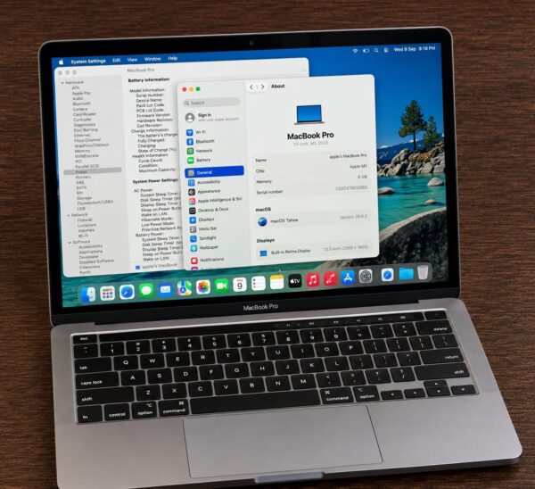 Apple MacBook Pro 13-inch M1 2020 Silver 8GB RAM 256GB SSD – Excellent Condition