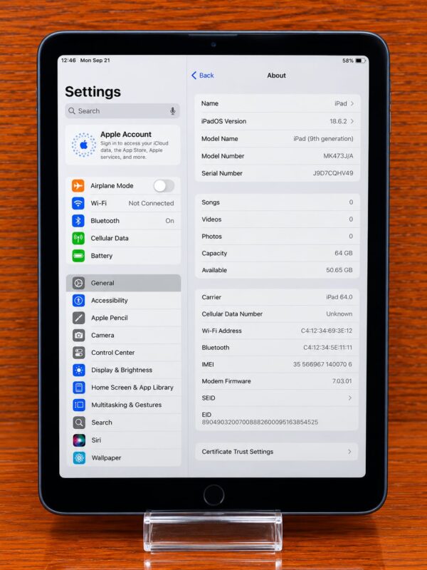 572a326f-6600-495f-9172-0613b973d738-1.jpg Apple iPad 9th Gen 10.2-inch 64GB Wi-Fi + Cellular Space Grey – Good Condition