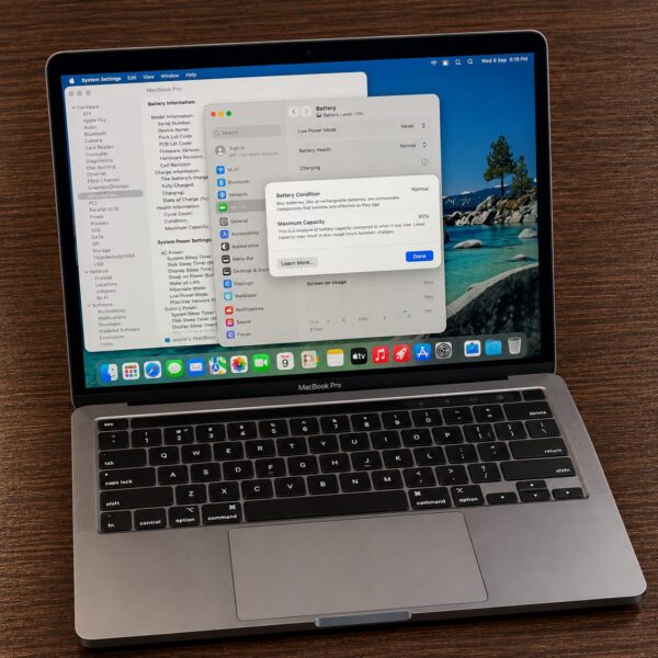 Apple MacBook Pro 13-inch M1 2020 Silver 8GB RAM 256GB SSD – Excellent Condition