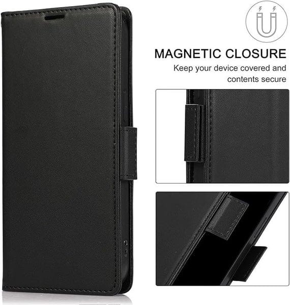 Urban Premium Leather Wallet Case for Samsung Galaxy S23+ – Black