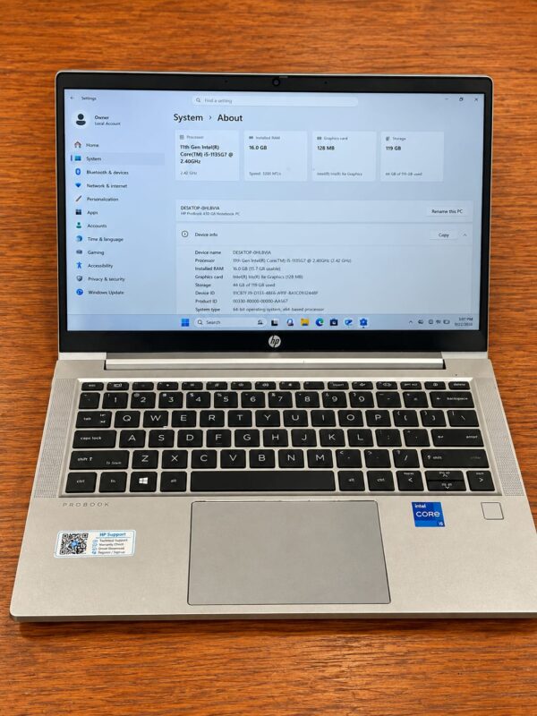 HP ProBook 430 G8 13 inch Intel Core i5 16GB RAM 128GB SSD – Good Condition