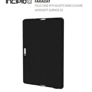 Incipio Faraday Folio Case for Microsoft Surface Go – Protective Cover with Elastic Band