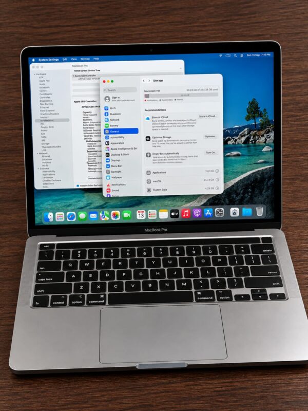 Apple MacBook Pro 13-inch M1 2020 8GB RAM 512GB SSD Silver Excellent Condition